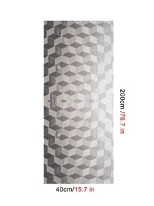 1pc Kitchen Oil-proof Sticker - Silver - View 4