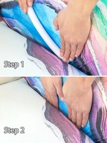 1入組大理石紋樣式沙發套 - 彩色 - 查看 6