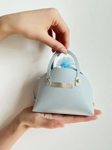 1pc Letter Design Gift Bag - Blue - View 2