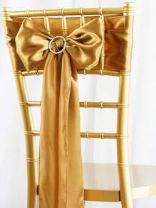 1pc Solid Color Table Runner - Vàng - Xem 4