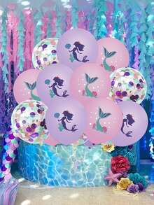 15 piezas sirena globo - Multicolor - Ver 3