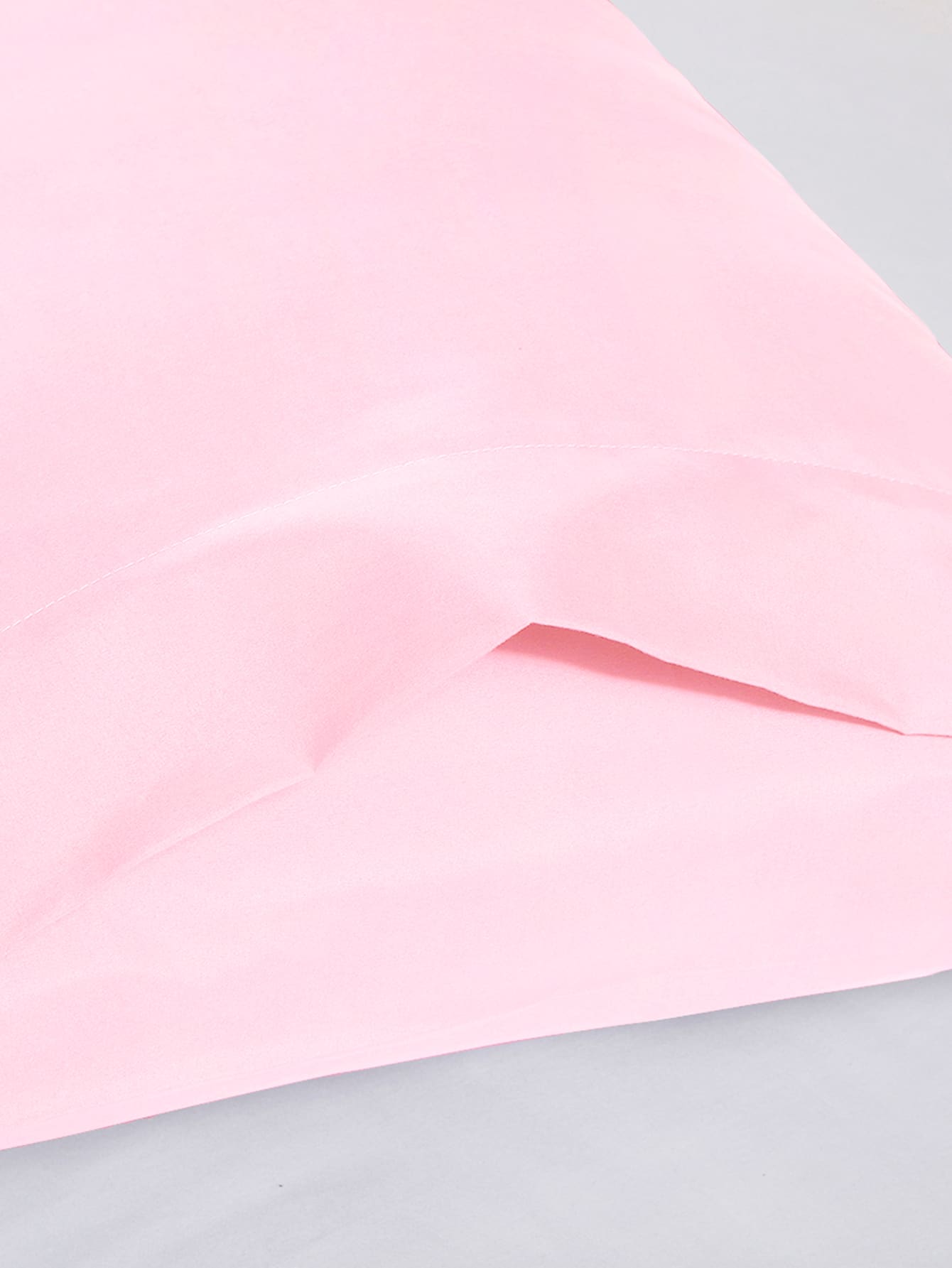 1pair Solid Color Pillowcase Without Filler
