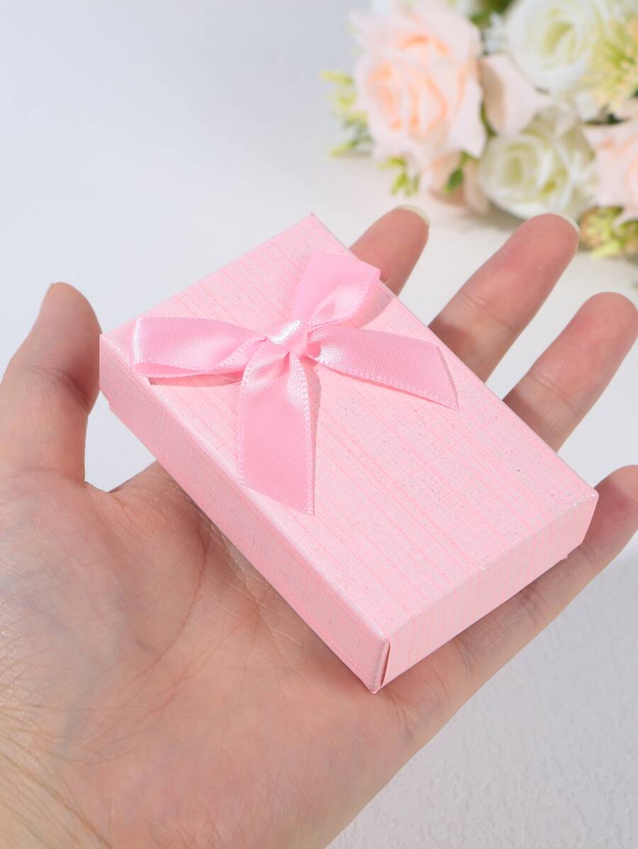 1入組蝴蝶結細節禮物盒 - 粉色 - 查看 1