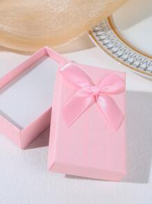 1入組蝴蝶結細節禮物盒 - 粉色 - 查看 2