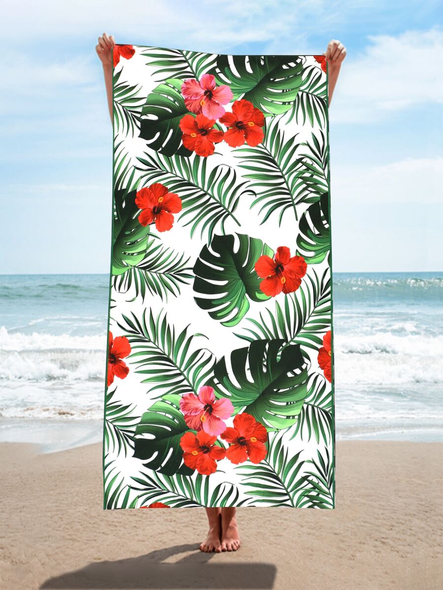 Khăn đi biển in hoa - Nhiều màu - Xem 1