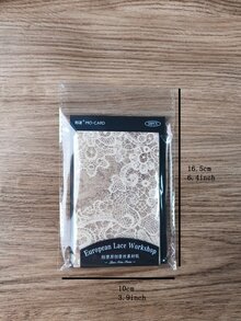 50pcs Lace Design Decorative Craft Paper - Multicolor - View 6