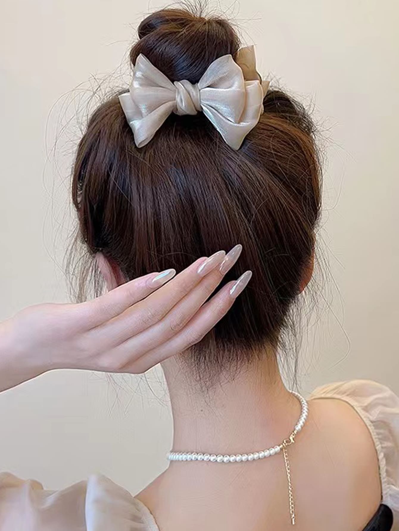 1入組女性蝴蝶結裝飾時尚頭髮適用於裝飾用品