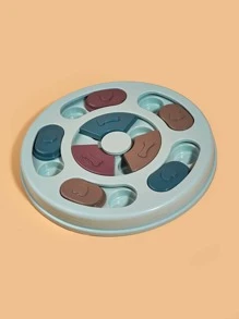 1pc Heart & Bone Decor Pet Leaking Food Toy For Dog For Training - Dusty Blue - View 2