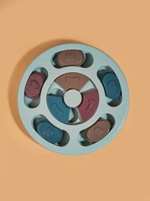 1pc Heart & Bone Decor Pet Leaking Food Toy For Dog For Training - Dusty Blue - View 3