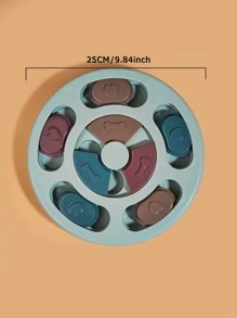 1pc Heart & Bone Decor Pet Leaking Food Toy For Dog For Training - Dusty Blue - View 5