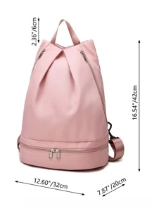 1 pieza Bolsa de natación ligero con diseño fruncido - Rosa - Ver 4