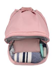 1 pieza Bolsa de natación ligero con diseño fruncido - Rosa - Ver 5