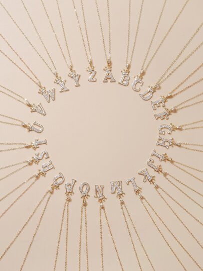 RINTOLER قلادة بتعليقة عبارة مكعب زركونيا