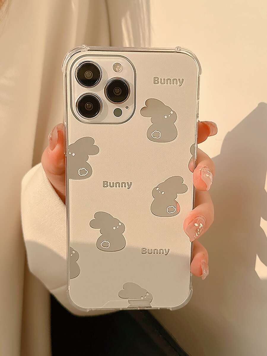 Ốp Điện Thoại In Hình Thỏ Tương Thích Với iPhone15/15Plus/15Pro/15Promax - Nhiều màu - Xem 1