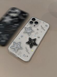 Y2k 星空装饰手机壳适用于 15/15Plus/15Pro/15Promax 防水防震防摔防刮 - 彩色 - 查看 4