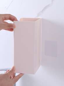 1入組ABS紙巾盒現代掛壁式紙巾盒套支架 - 白色 - 查看 3