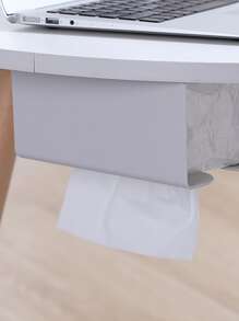 1入組ABS紙巾盒現代掛壁式紙巾盒套支架 - 白色 - 查看 8