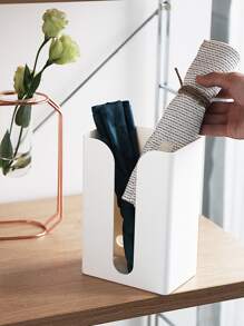 1入組ABS紙巾盒現代掛壁式紙巾盒套支架 - 白色 - 查看 10