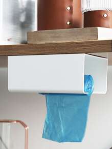 1入組ABS紙巾盒現代掛壁式紙巾盒套支架 - 白色 - 查看 13