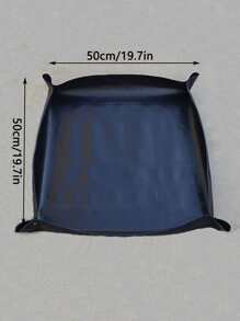 1 tấm lót thay thế đất PE, tấm lót rắn tối giản cho sân vườn - màu đen - Xem 2