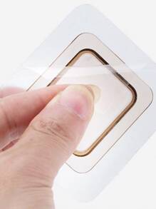 1pc Plastic Soap Dish Holder, Modern Wall Mounted Punch-free Soap Dish For Bathroom - Brown - View 4