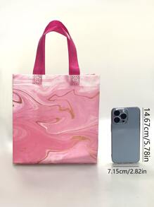 4pcs Marble Print Gift Bag - Multicolor - View 7