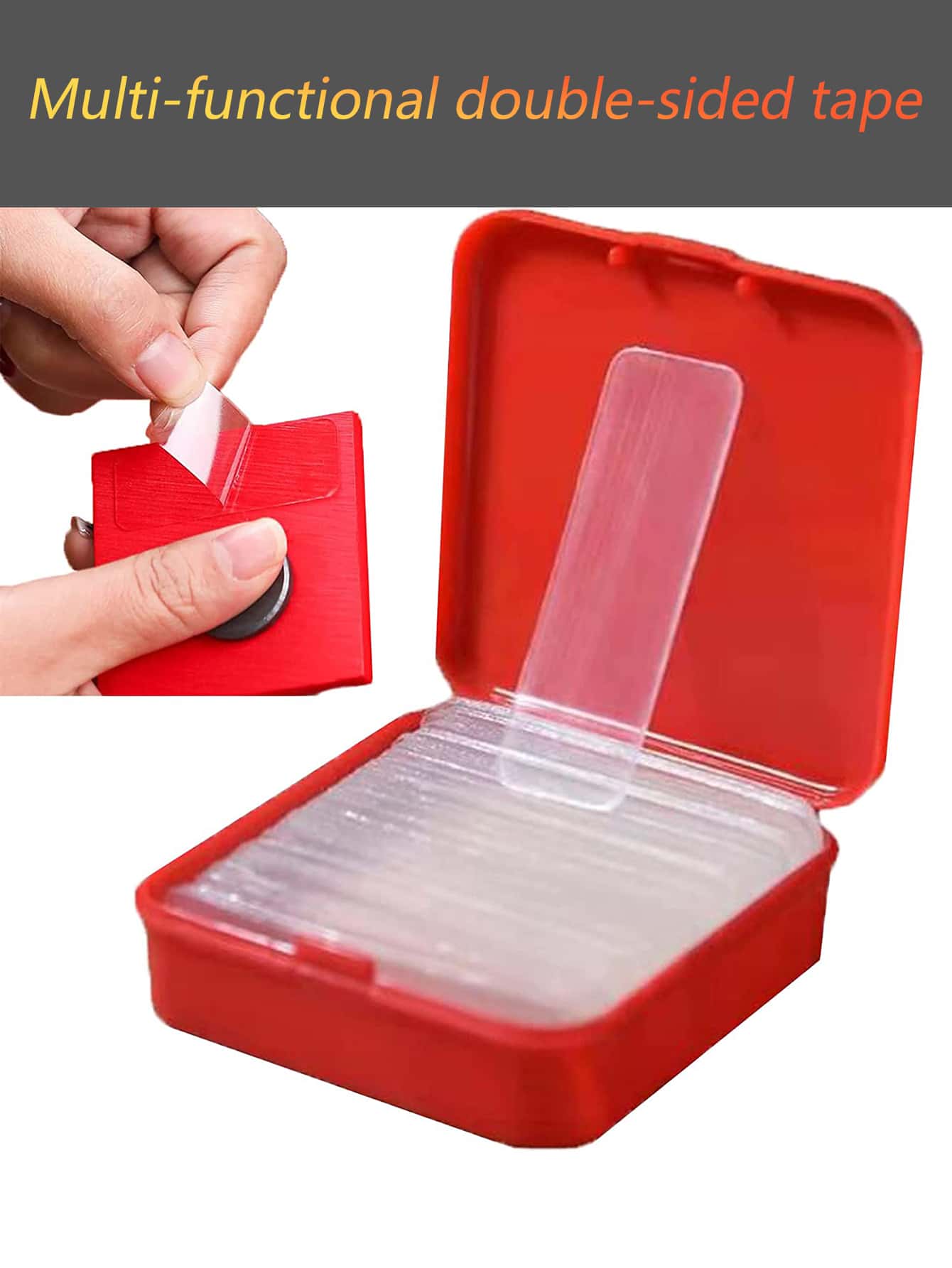 60 cái/bộ Băng PVC, Miếng dán chắc chắn có thể tái sử dụng hiện đại cho gia đình - Trong sáng - Xem 1