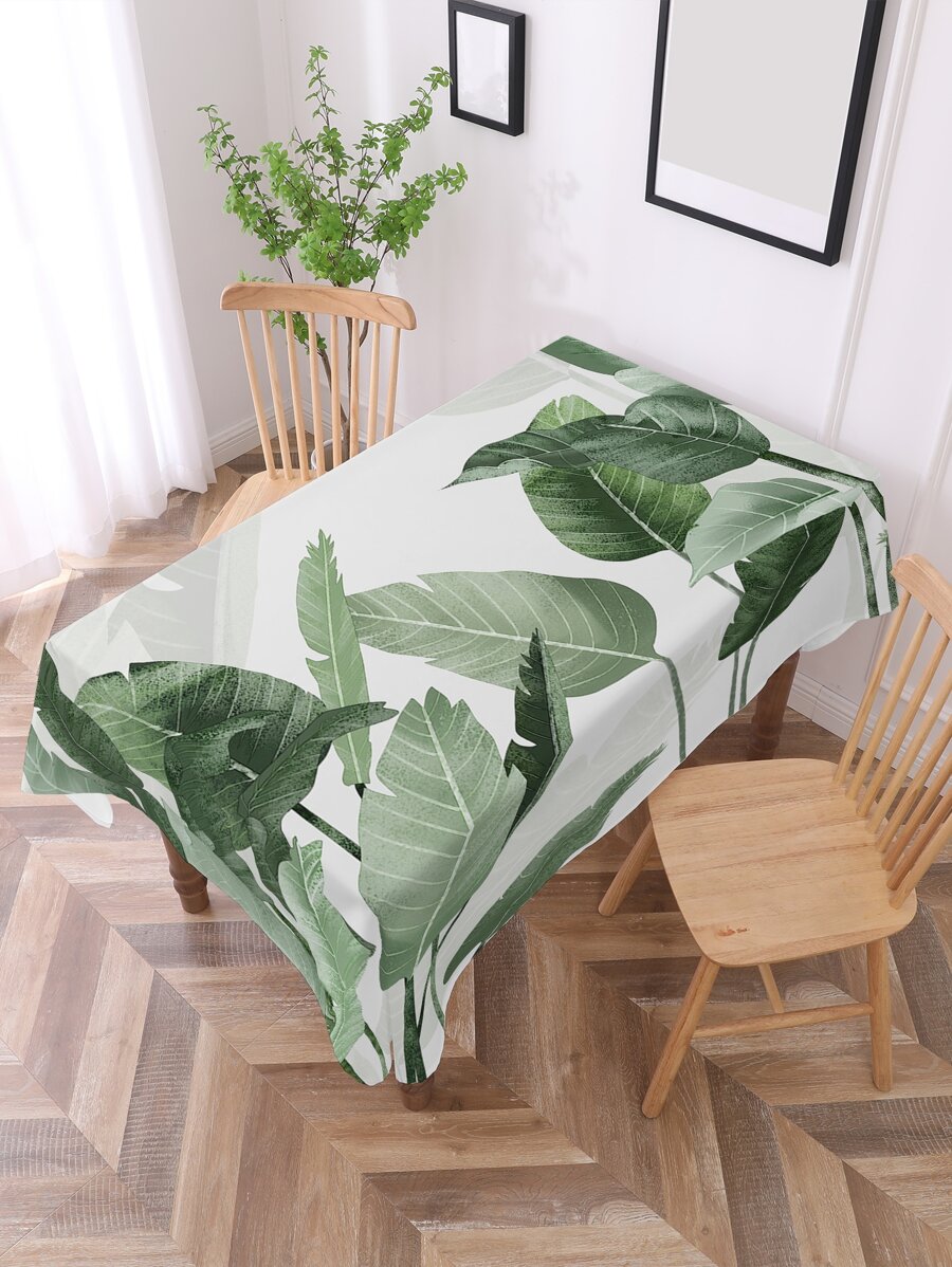 1 Khăn Trải Bàn Họa Tiết Lá, Hiện Đại Polyester Trang Trí Vải Trải Bàn Cho Bàn Ăn - Nhiều màu - Xem 1