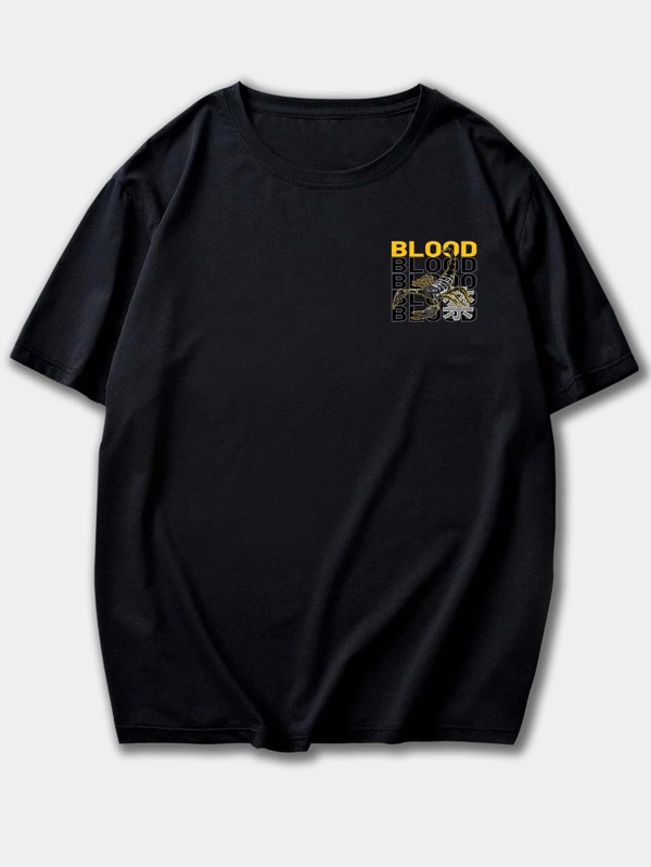 ROMWE Street Life Men Letter Scorpion Graphic Tee SHEIN USA