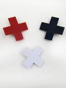 3pcs Women Cross Design Creative Hair Clip, For Decoration Street Claw Clips Hair Claws Hair Barrettes, School Stuff