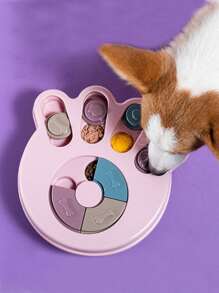 1pc Paw Design Random Pet Licking Food For Dog For Training - Mauve Purple - View 1