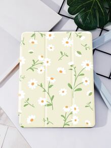 花卉圖案PU皮革保護套適用於iPad - 彩色 - 查看 3