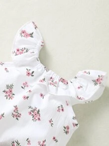 Souflis Souflis Top Y Pantalones Cortos Estampados Florales De Describe La Tecnología Ditsy Con Volantes Para Recién Nacidas Niñas - Multicolor - Ver 3