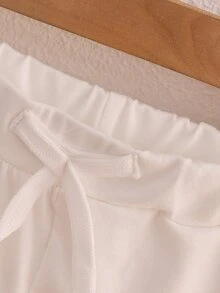 Toddler Boys 2pcs Knot Front Track Shorts - Multicolor - View 3