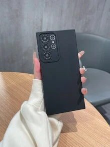 Ốp điện thoại trơn - màu đen - Xem 1