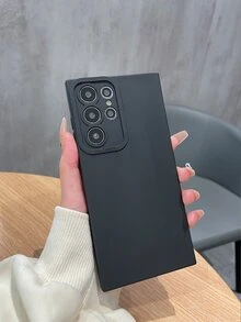 Ốp điện thoại trơn - màu đen - Xem 2