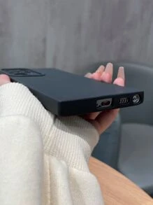 Ốp điện thoại trơn - màu đen - Xem 5