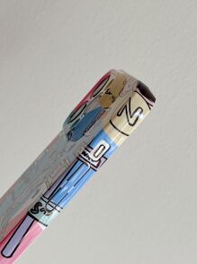 Funda para móvil anticaída con estampado de letra - Multicolor - Ver 2