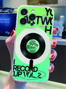 Anti-fall CD Pattern Phone Case - Multicolor - View 1