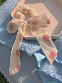 Khăn quàng cổ in hình dâu tây dễ thương - Nhiều màu - Xem 1