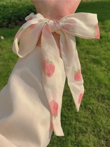 Khăn quàng cổ in hình dâu tây dễ thương - Nhiều màu - Xem 3