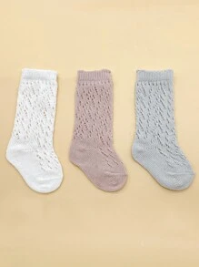 3對兒童長筒襪 - 彩色 - 查看 1