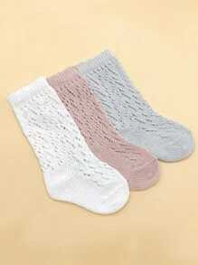 3對兒童長筒襪 - 彩色 - 查看 2