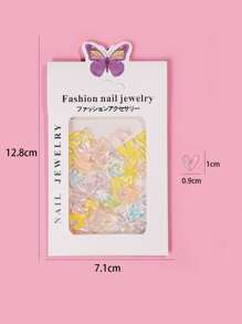 1入組心形美甲飾品