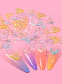 1入組心形美甲飾品