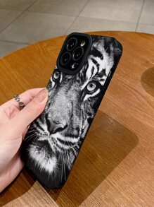 Tiger Pattern Phone Case - Multicolor - View 3