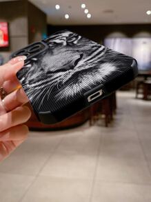 Tiger Pattern Phone Case - Multicolor - View 5