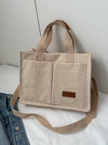 Túi Xách tay Nữ màu trơn - Màu be - Xem 1