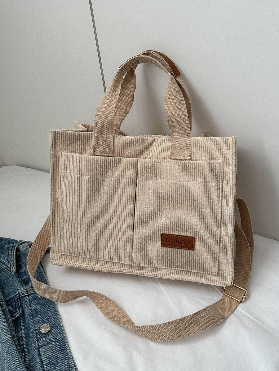 Túi Xách tay Nữ màu trơn - Màu be - Xem 1