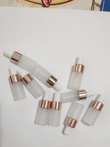 10 件 3 毫升精油玻璃滴管空瓶磨砂样品瓶带玻璃滴管滴管用于滴管精油瓶，香水香薰化妆品容器，客厅家居卧室浴室家居装饰，旅行用品，婚礼，派对，生日，送给男士妈妈爸爸朋友的礼物，新年，配饰，有趣的礼物 - 無色 - 查看 1